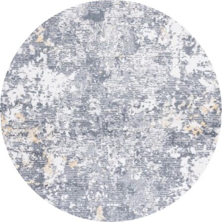 Safavieh 6 ft. 7 in. x 6 ft. 7 in. Toscana Round Power Loomed Rug; Ivory & Dark Grey TOS674A-7R